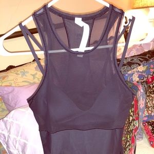 Lululemon Fresh in Mesh Tank Navy Blue Sz 6